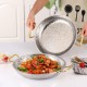 Steel Serving Plate Silver 24cm